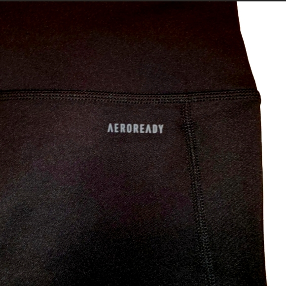 Adidas Aeroready Biker Shorts Cycle 1/2 Tights Primegreen 3 Stripe - Picture 4 of 8